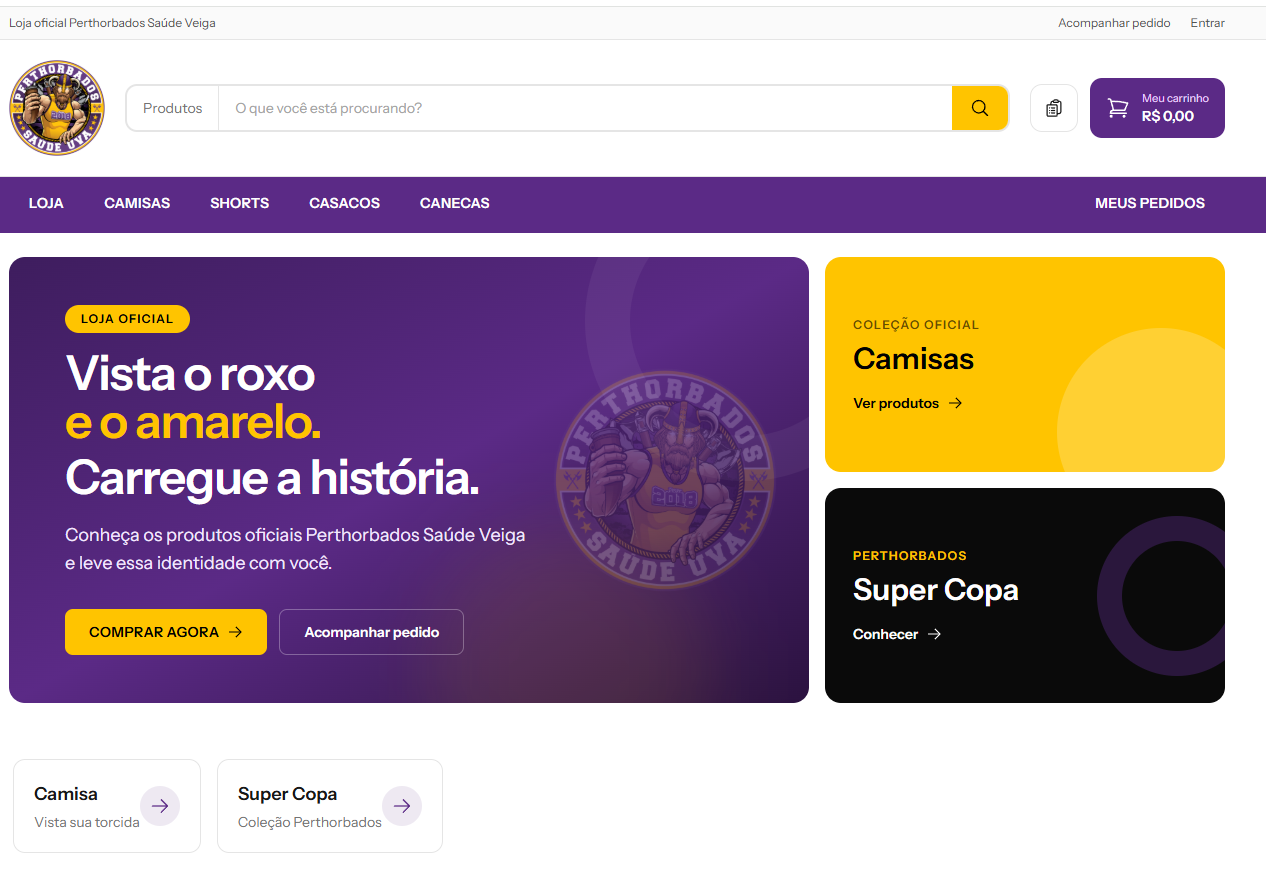 Loja oficial Perthorbados Saúde Veiga